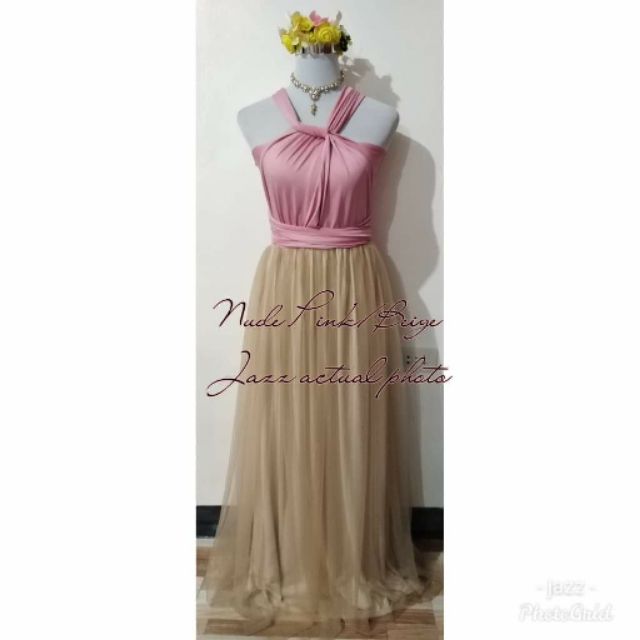 infinity dress with tulle