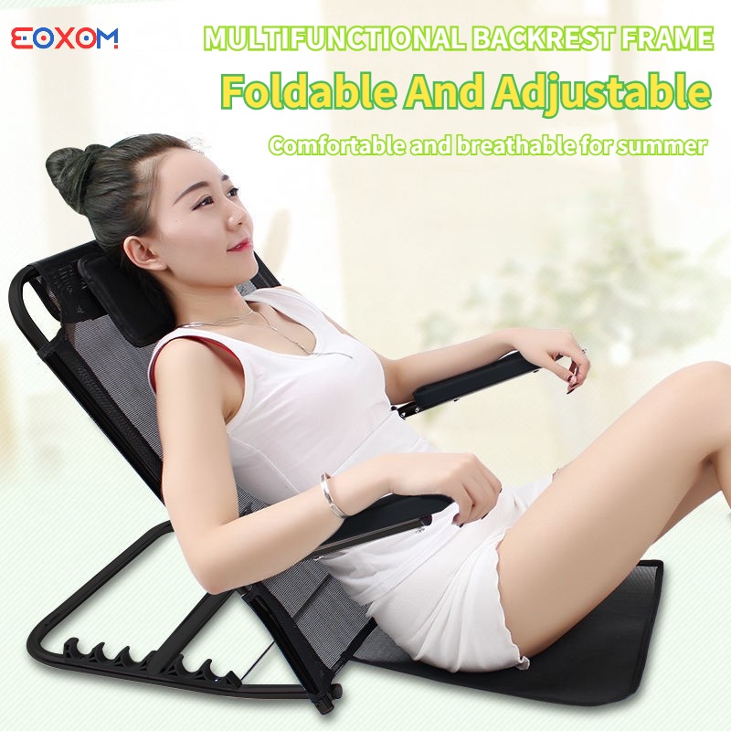 Tatami Chair Pillow with Bed Backrest Adjustable and Foldable Lazy Back Support Chair at Neathome