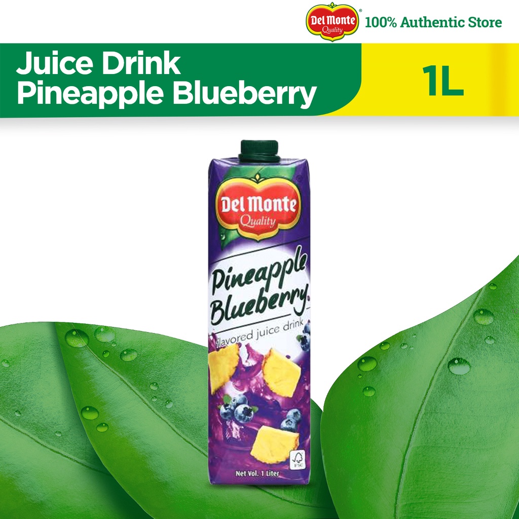 DEL MONTE Pineapple Blueberry Juice Drink with Real Fruits Goodness