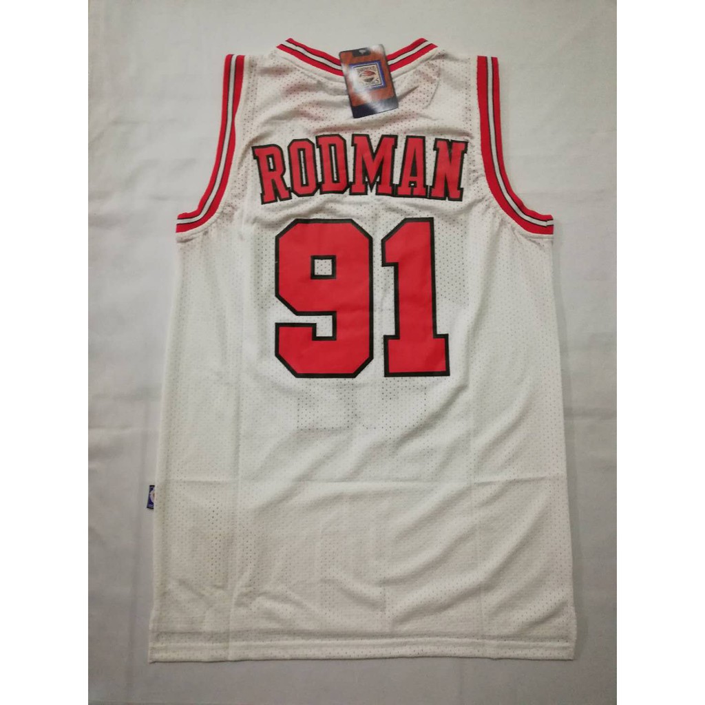 dennis rodman white jersey