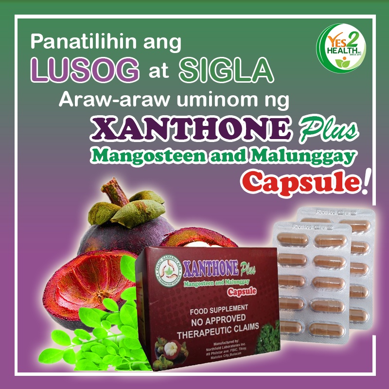 Xanthone Plus Mangosteen and Malunggay Capsule Shopee Philippines