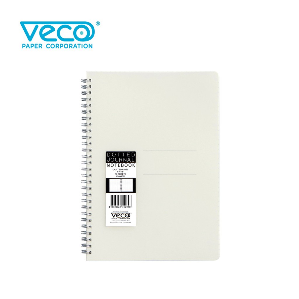 Veco Journal Notebook 6x8.5in 100gsm 60's deluxe cream inside pages ...