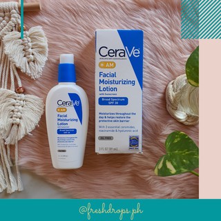 shopee cerave lotion moisturizing am spf facial sold