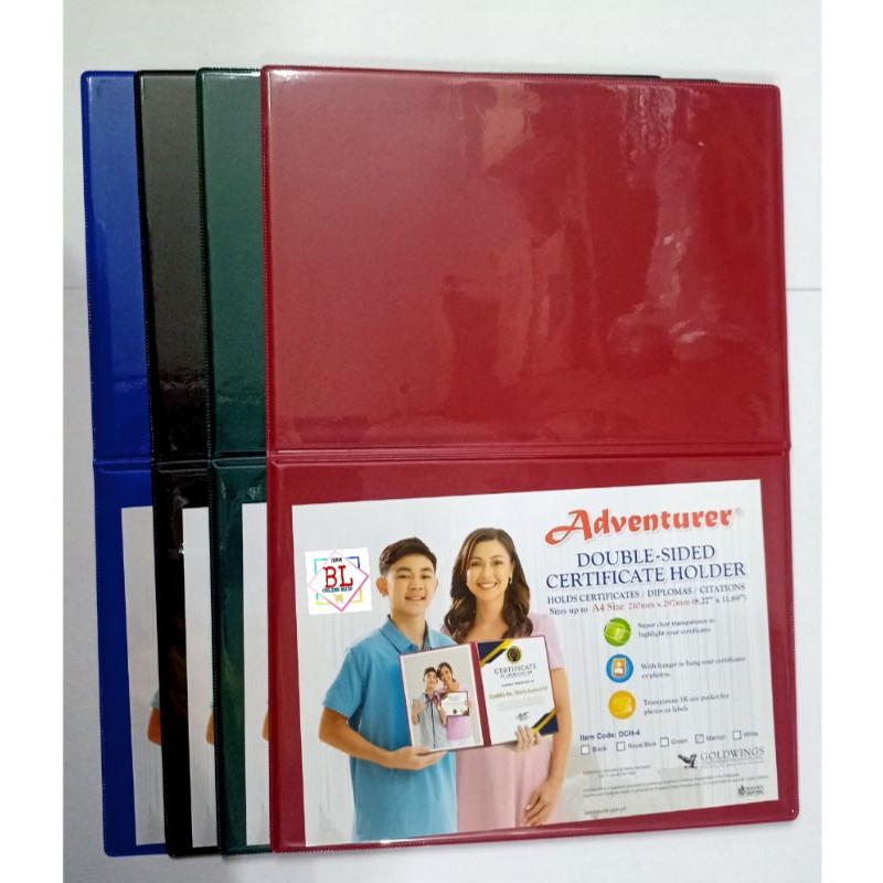 Adventurer Double Sided Certificate Holder A4 size Shopee Philippines