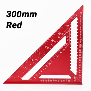 7inch/12inch Triangle Ruler Carpenter Square Speed Aluminum Alloy Ruler Square Triangle Layout 90 degree ruler Imperial Metric Measuring Ruler #5