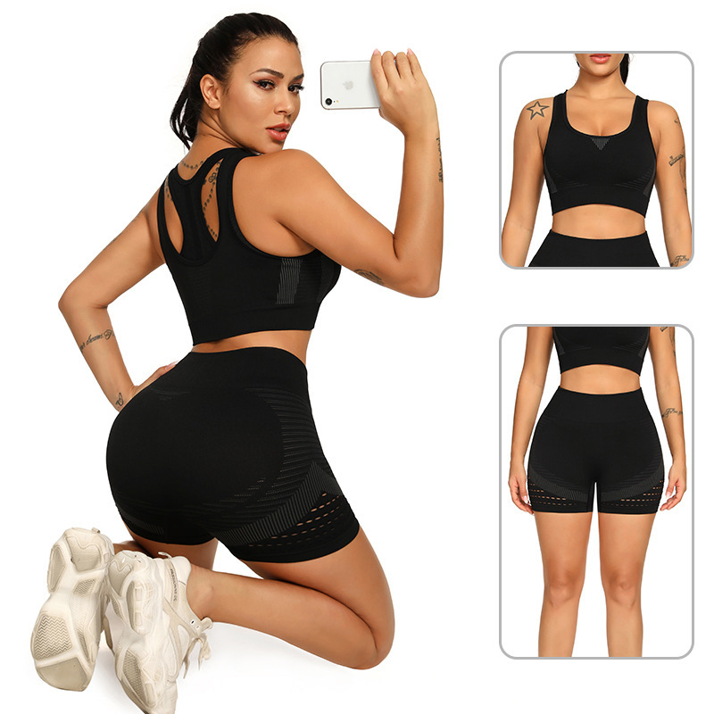 gym leggings and bra set