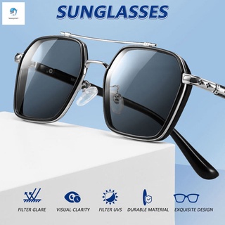 Unisex Vintage Fashion Sunglasses Anti-Glare Protective Polygonal Frame Eyewear Sun Protection Functional Eye Wear Brand Design for Men Women #2