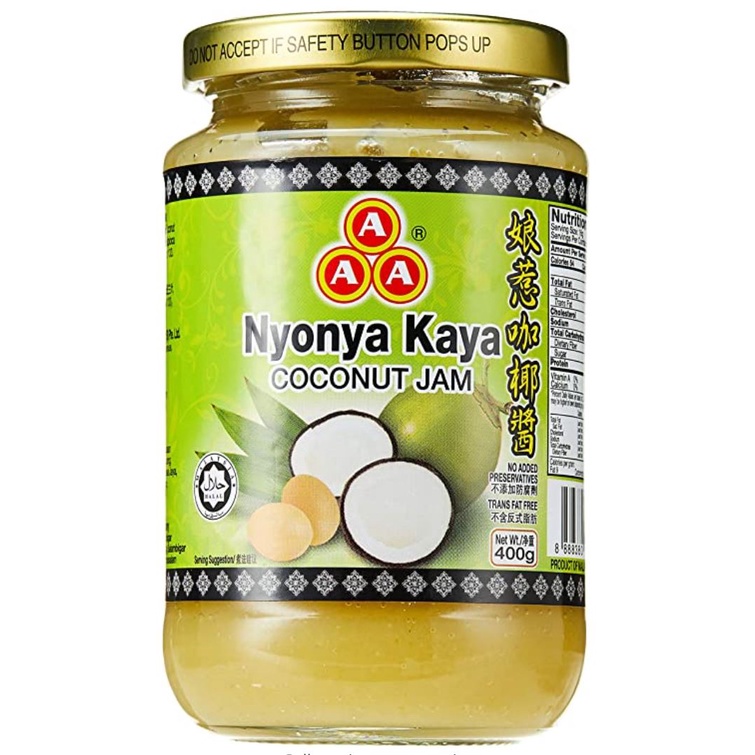 AAA (Triple A) Nonya Kaya (Coconut Jam), 400g. Imported from Singapore