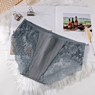 〖Fast Delivery〗Hot Sale Cotton Women Underwear Panties Lace Woman Panty  Solid Color Briefs for Lady seluar dalam wanita #3