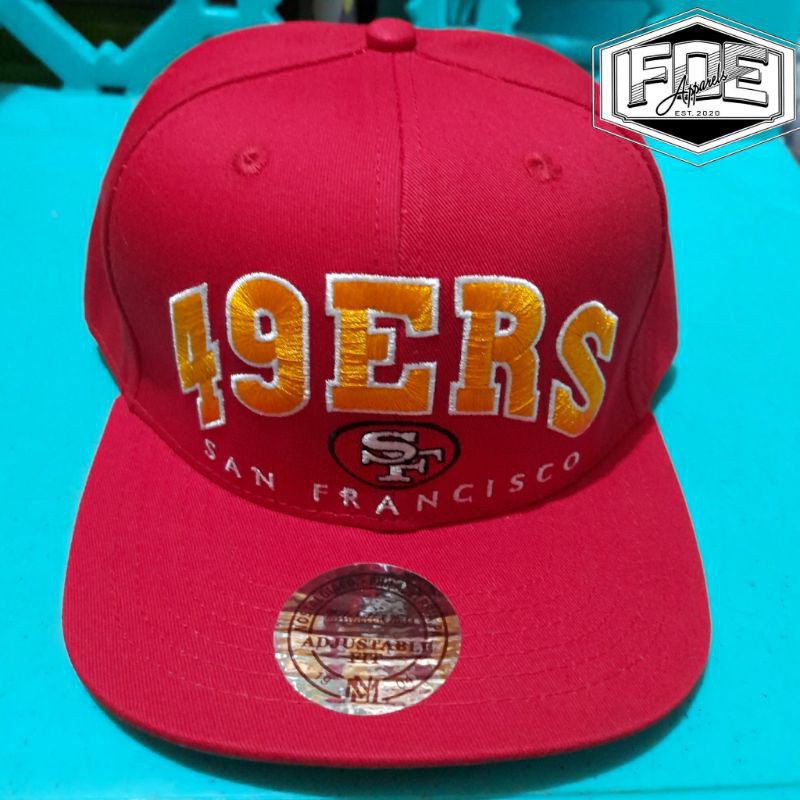 : New Era Men's Black/Scarlet San Francisco 49ers Tailsweep  9FIFTY Snapback Hat : Sports & Outdoors