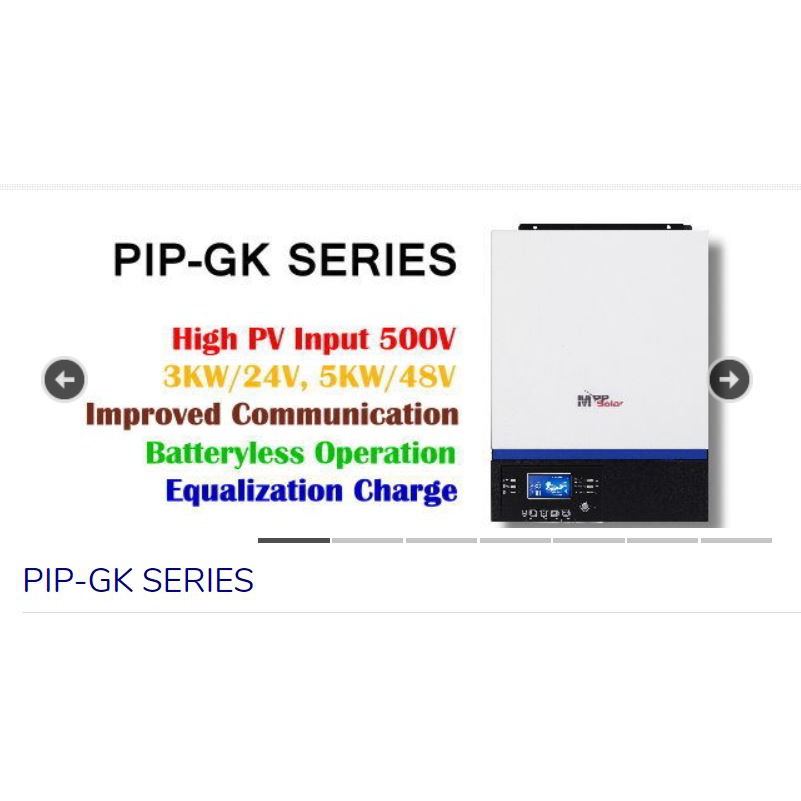 MPP SOLAR HYBRID INVERTER PIP-3024GK 3kW * 24V | Shopee Philippines