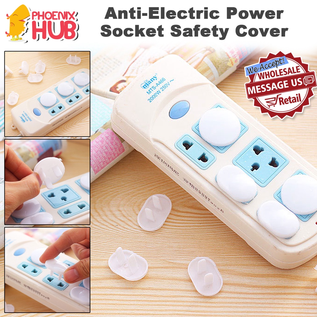 PhoenixHub PSSC03 Anti Electric Shock Plug Protector Cover Cap Power