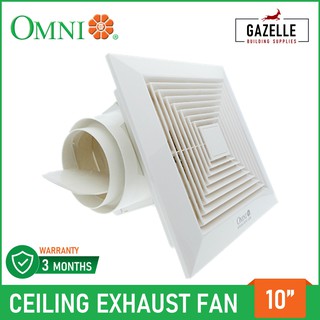 Omni Ceiling Mounted Exhaust Fan 8" 10" 12" XFX-200 XFC-250 XFC-300