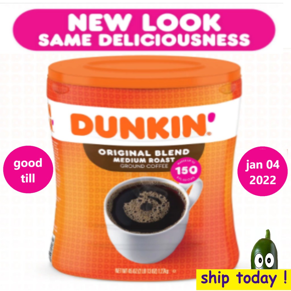 Dunkin' Donuts Original Blend Ground Coffee Dunkin Medium Roast 45 oz