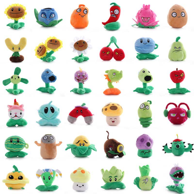 1pcs 13-20cm Plants vs Zombies Plush Toys Doll PVZ Sunflower Chomper ...