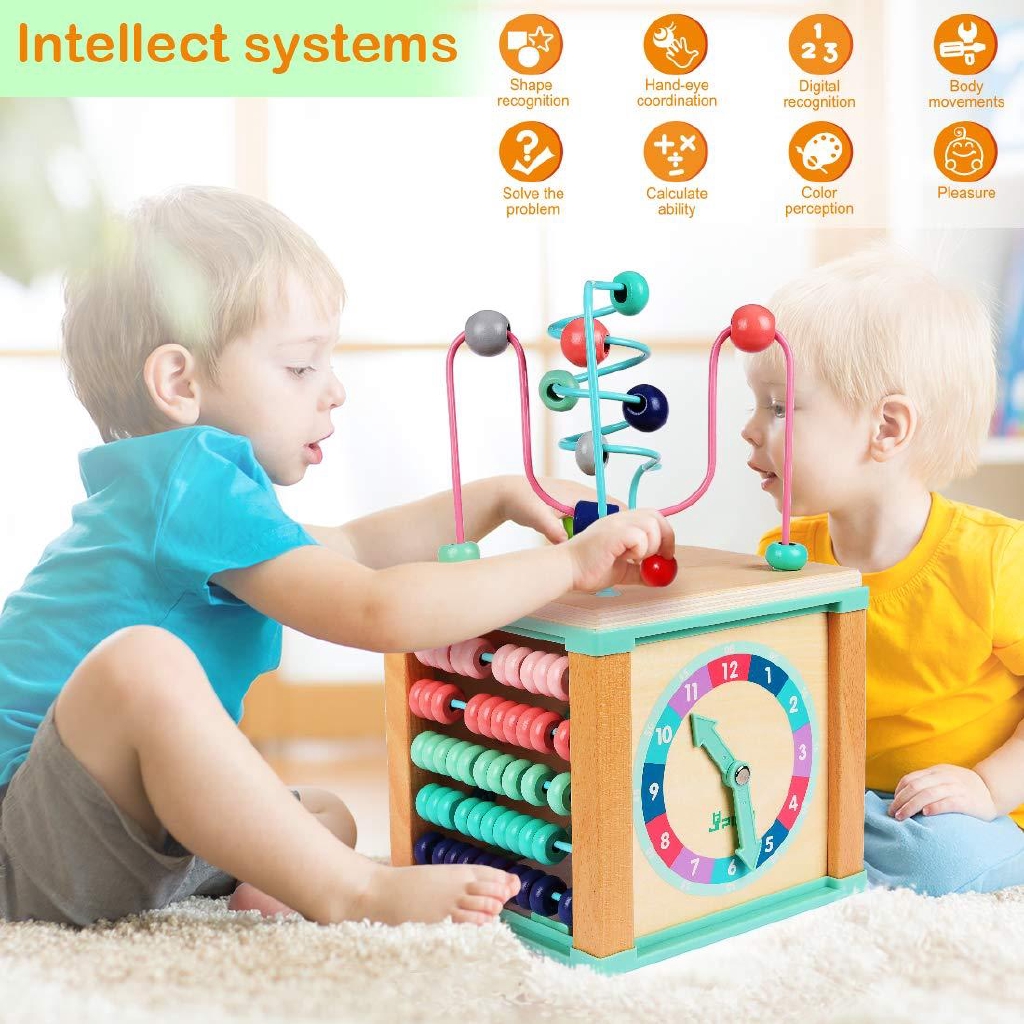 baby activity cube wooden