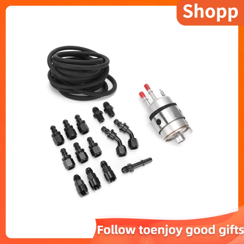 Shopp Fuel Injection Line Fitting Adapter Kit 3/8 Male Inlet Car Modification Maintenance Set ...