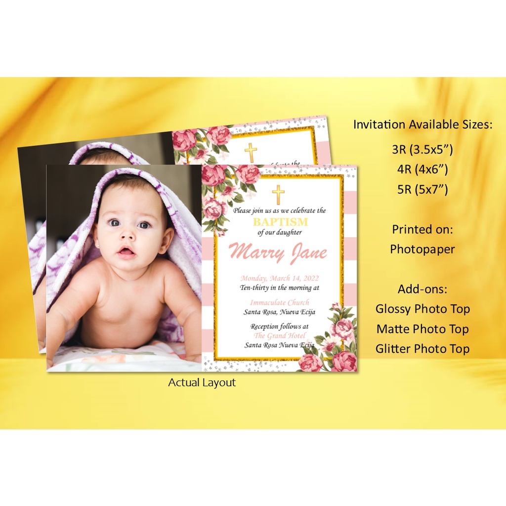 3R/4R/5R Best Quality Invitation Cards (free layout) Message us to see ...