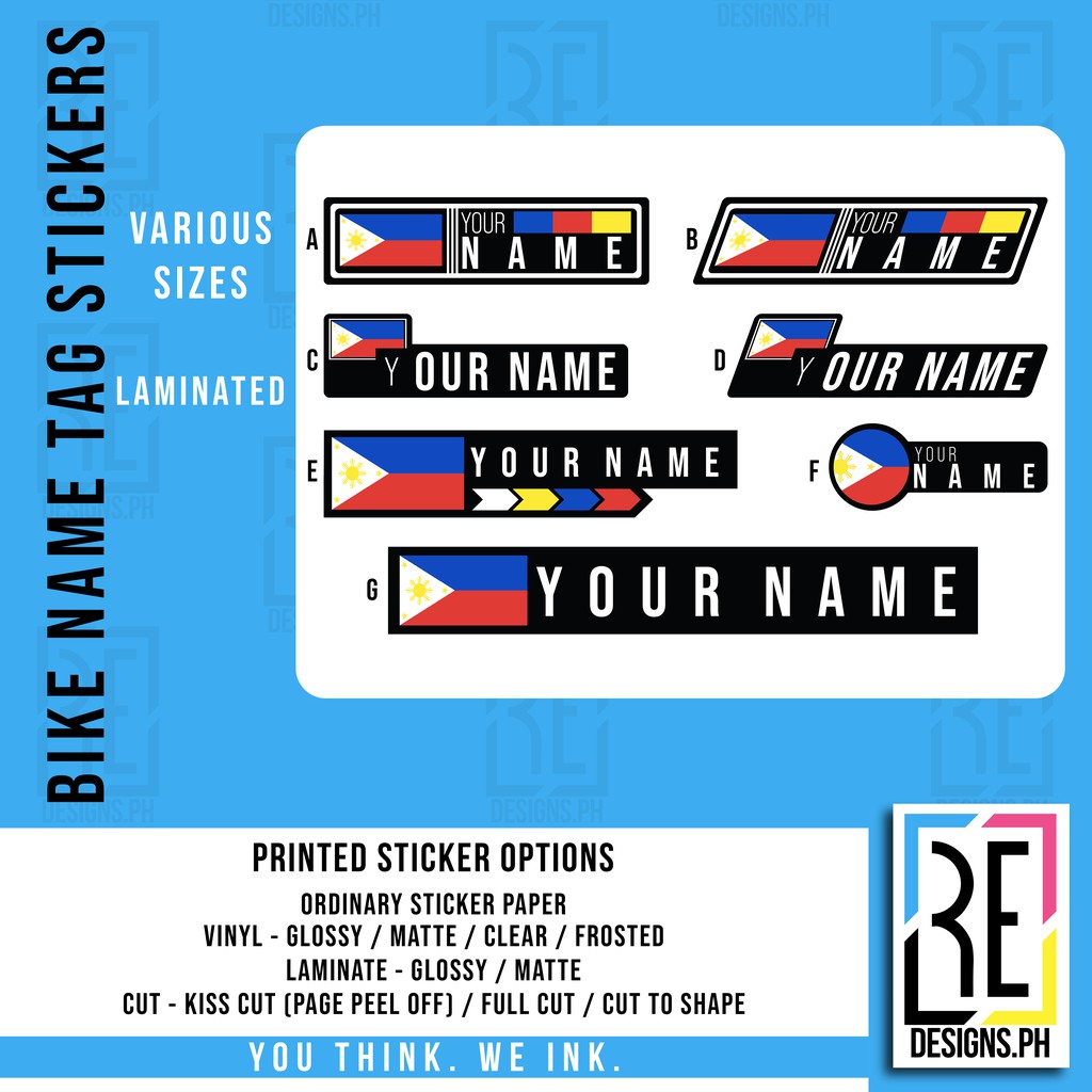 Bike Sticker Name Design Promotions