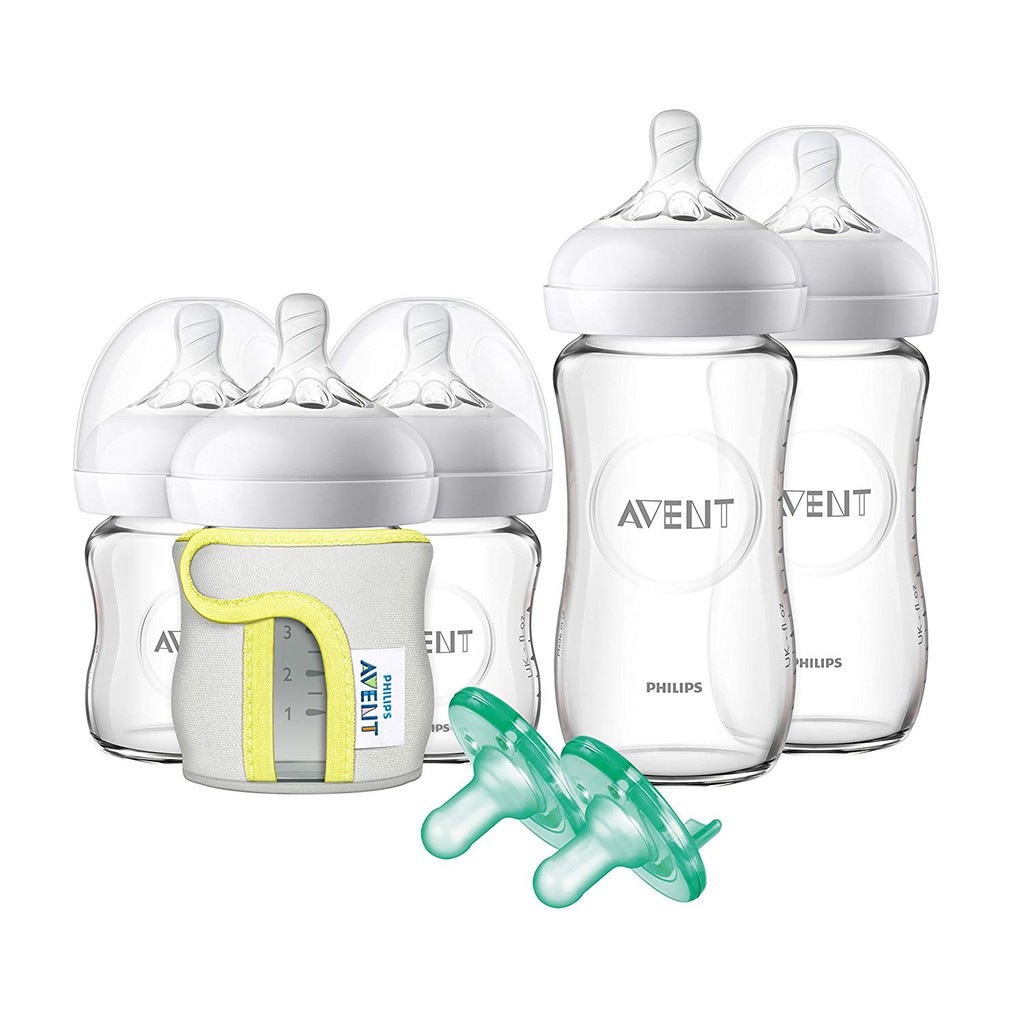 avent glass bottle set