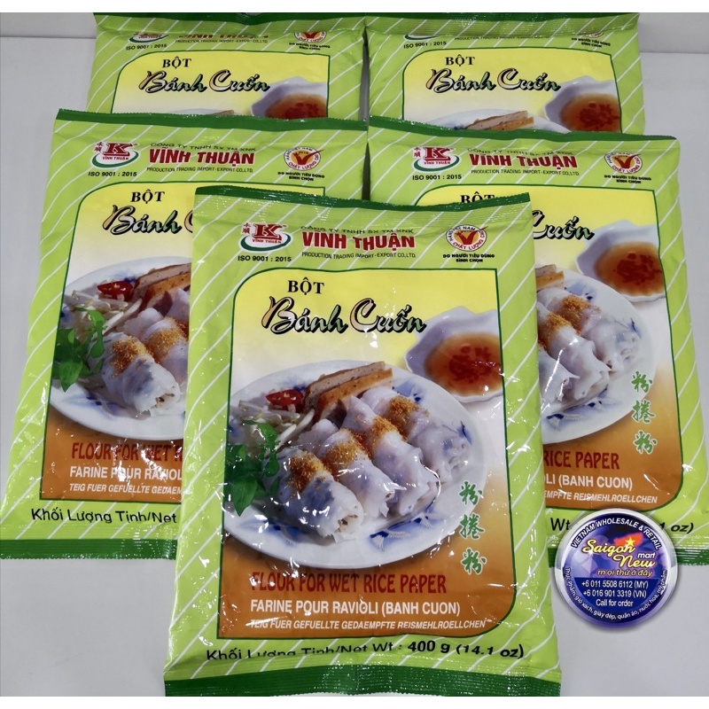 Bot Banh Cuon Vinh Thuan - Flour For Wet Rice Paper 400gr | Shopee ...