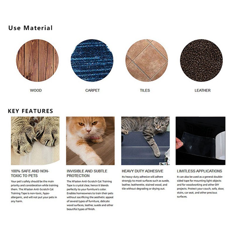 double sided tape for cat scratching
