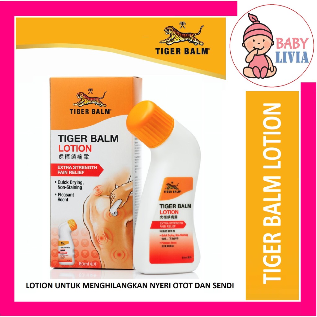 Tiger Balm Lotion Strength Pain Relief 80ml / Joint Pain Relief Balm
