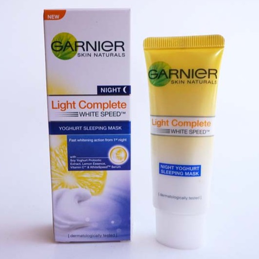 garnier lemon night cream