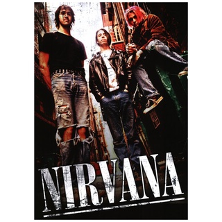 Nirvana band Retro Kraft Paper Poster Bar Office Coffee Shop Home Art Wall Sticker Decoration #6