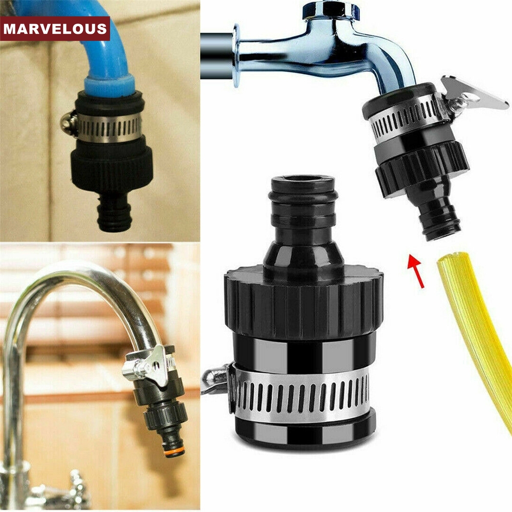 Water Faucet Kitchen Adapter Tap Connector Universal Hose Pipe Fitting Garden 