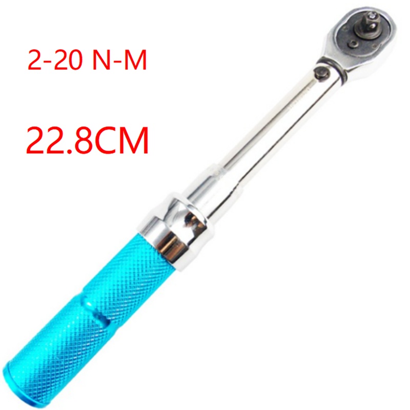 1/4inch Ratchet Torque Wrench Adjustable Chrome Hand Spanner Bike Manual Repair Assembly Car 1-6N-M