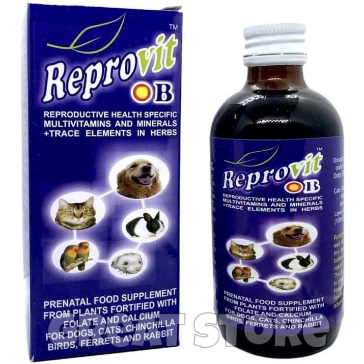 REPROVIT OB Dog Vitamins 120ml for Pregant Dog. pet vitamins Shopee