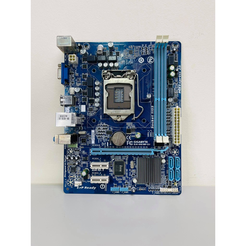 GIGABYTE GA H61MS1 Desktop 3RD GEN Motherboard H61 Socket LGA 1155 i3
