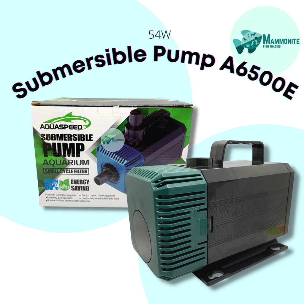 Aquaspeed Submersible Pump A6500e Aquarium Small Cycle Filter 54 Watts ...