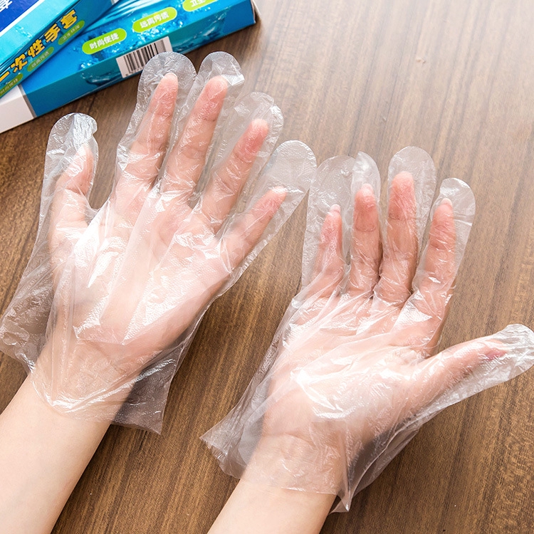 disposable polythene gloves