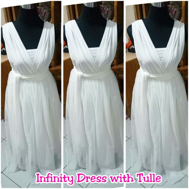 infinity dress with tulle