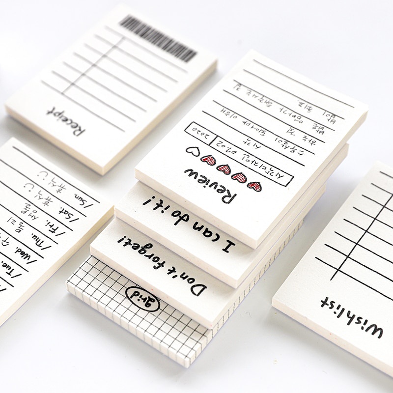 50 Sheets Creative Daily Schedule Memo Pad To Do List Time Sticky Note 