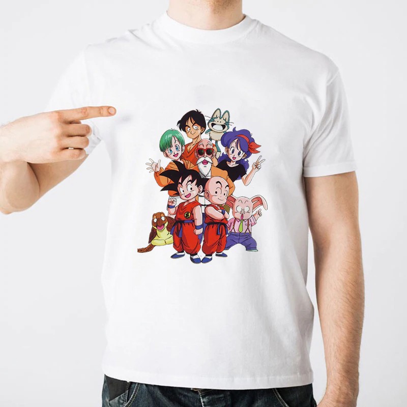 Fashion Men S T Shirt Dragon Ball Z Goku Anime Print Pattern Beautiful Design Men S T Shirt Shopee Philippines