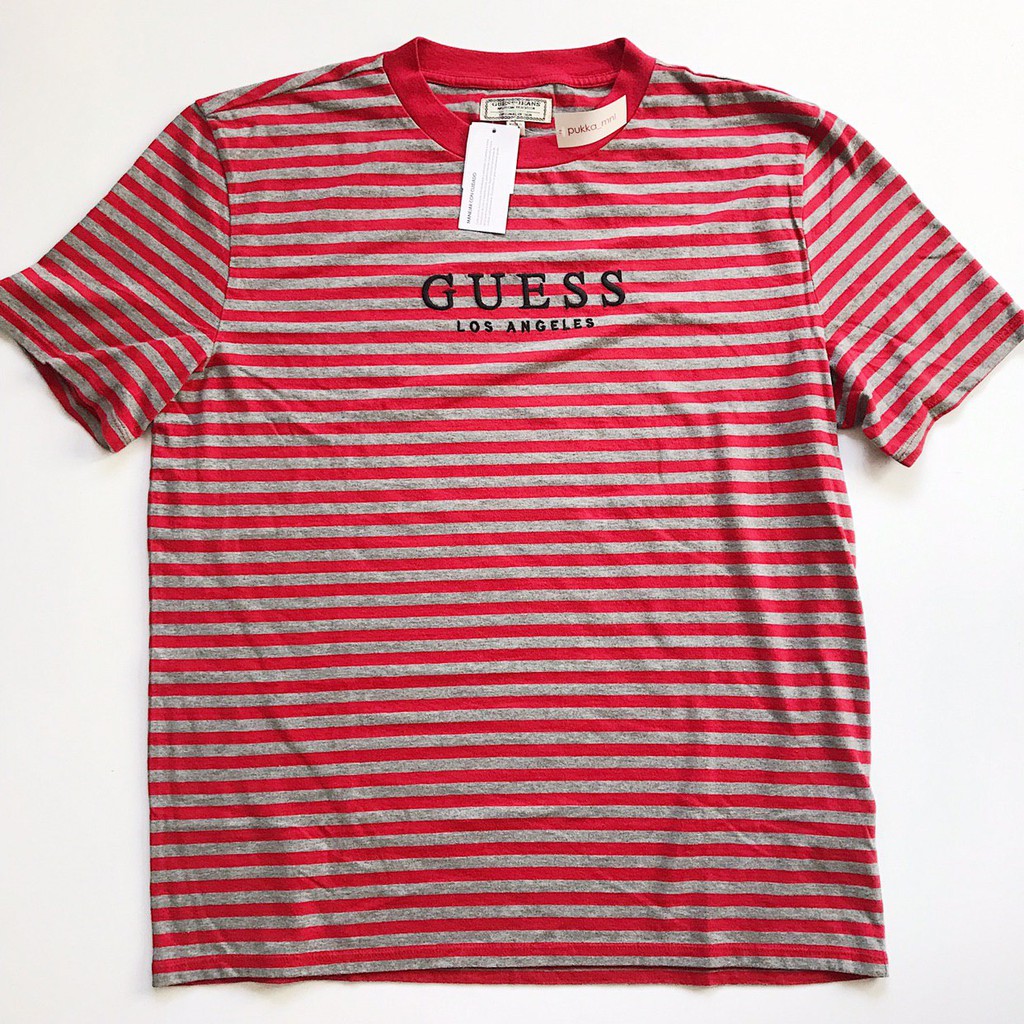 guess st james striped tee