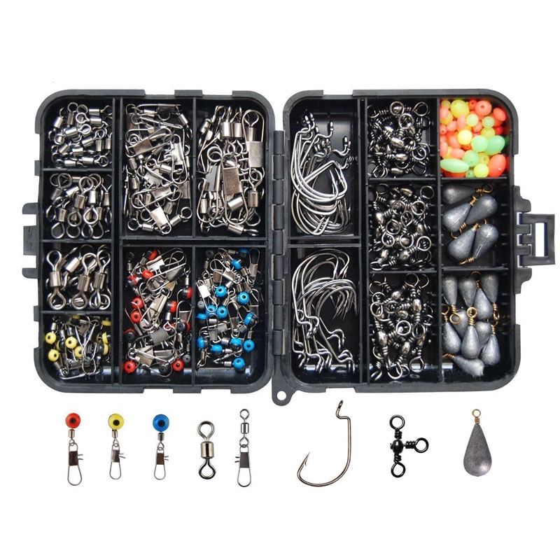 box of fishing hooks