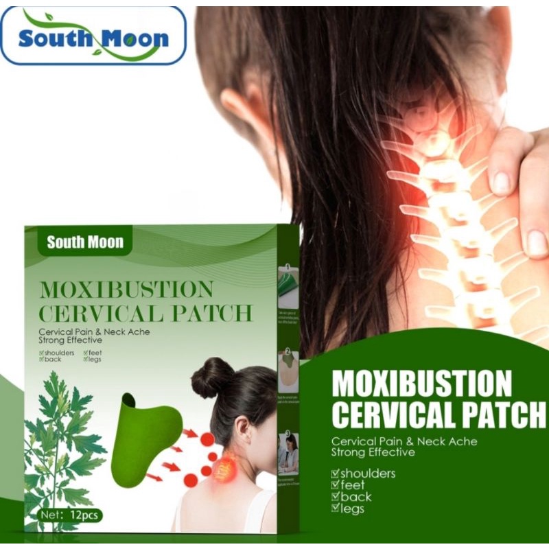 South Moon 12Pcs Cervical Patch Medical Plaster Wormwood Rheumatic Neck