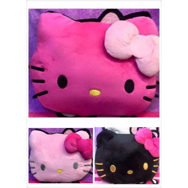 hello kitty face pillow