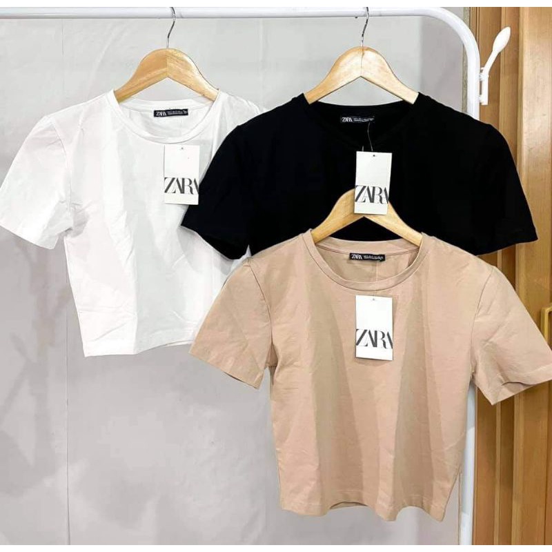 Zara Basic Crop Top (Authentic Overruns) Shopee Philippines
