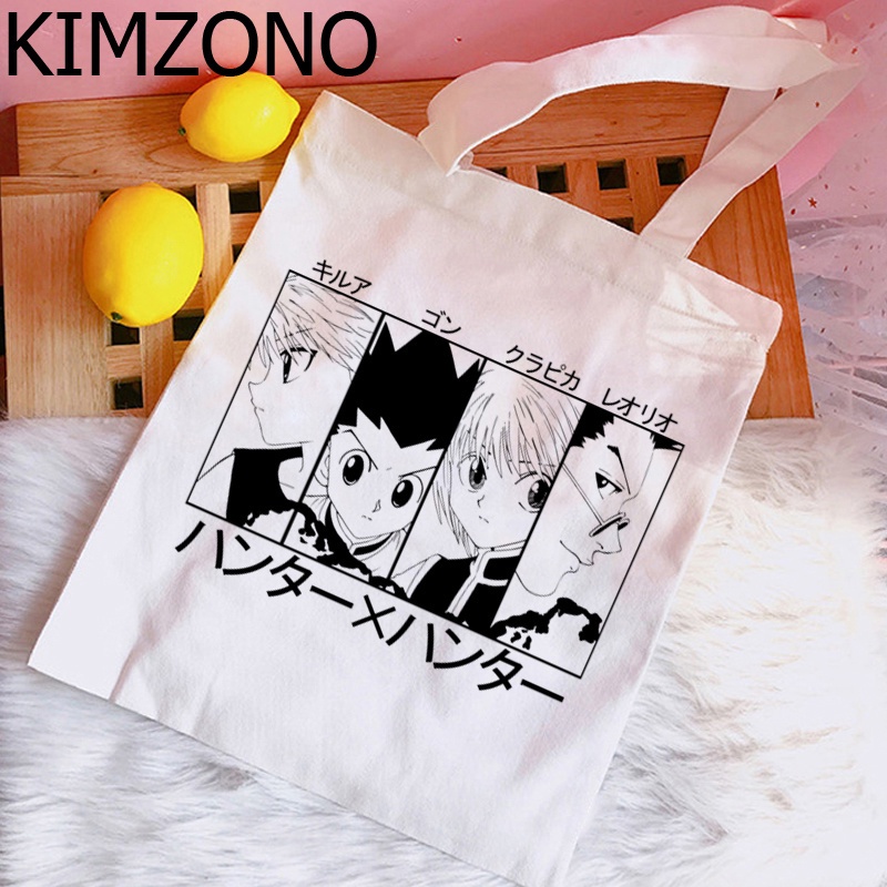 Anime Hunter x Hunter Killua Hisoka shopping bag bolso cotton eco bag