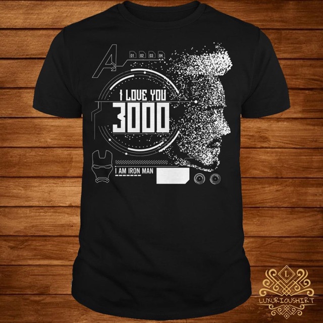 i love you 3000 avengers t shirt