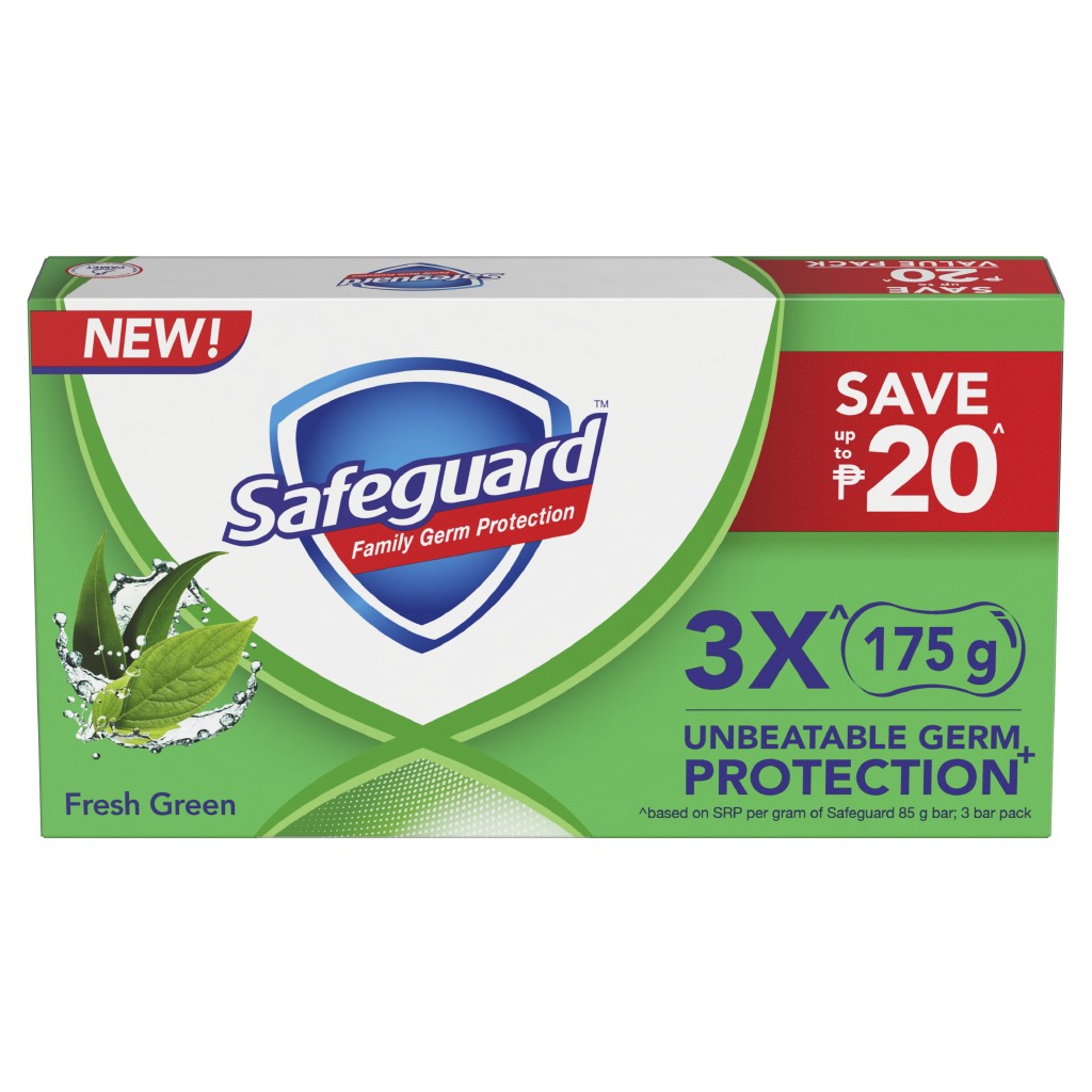 Safeguard Fresh Green Tripid Bar Soap 175g | Shopee Philippines