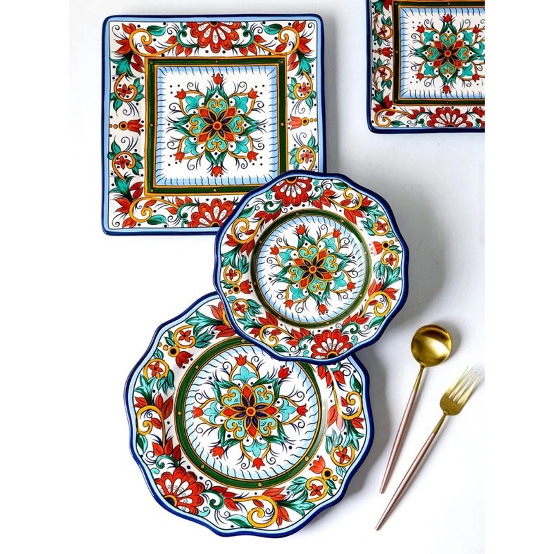 Casablanca HandPainted Ceramic Plate Moroccan plates Shopee Philippines