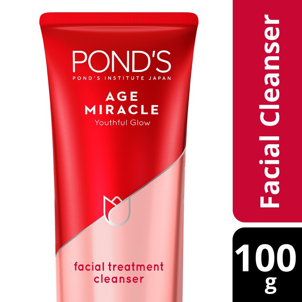 ponds age miracle youthful glow facial treatment cleanser