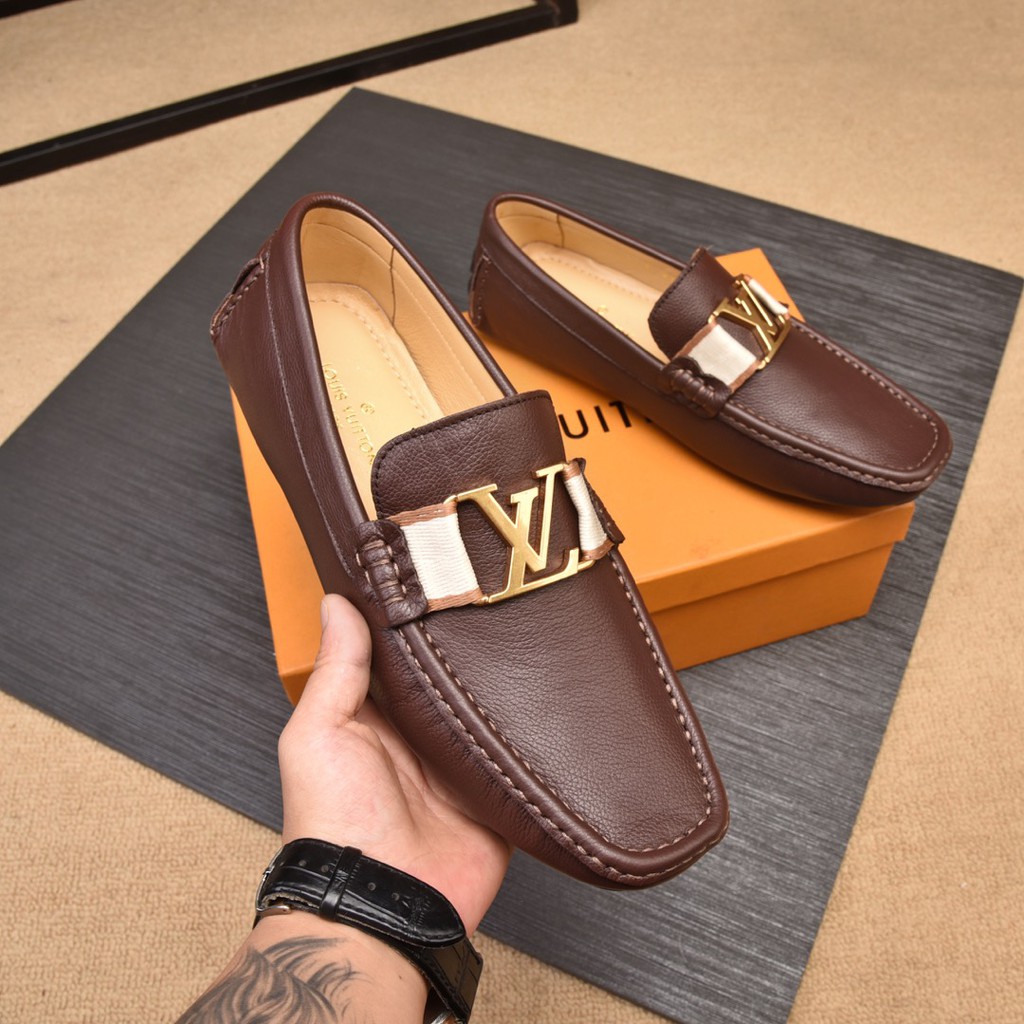 louis vuitton loafers men brown