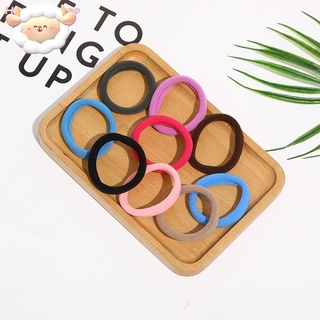 48pcs hair tie gradient color  high elastic purple pink yellow blue black(1pack/48~50pcs) H #5